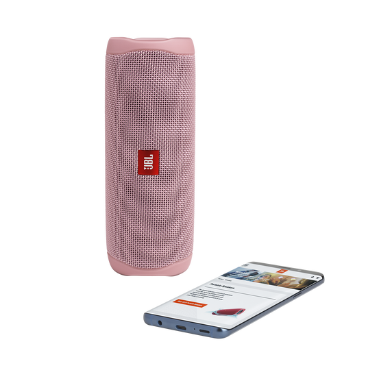 JBL Flip 5 - Pink - Portable Waterproof Speaker - Detailshot 2